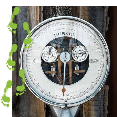 Ujęcie z bliska starej wagi  Ujęcie z bliska starej wagi